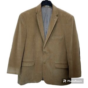 Saddlebred Corduroy Tan Blazer Size 44R